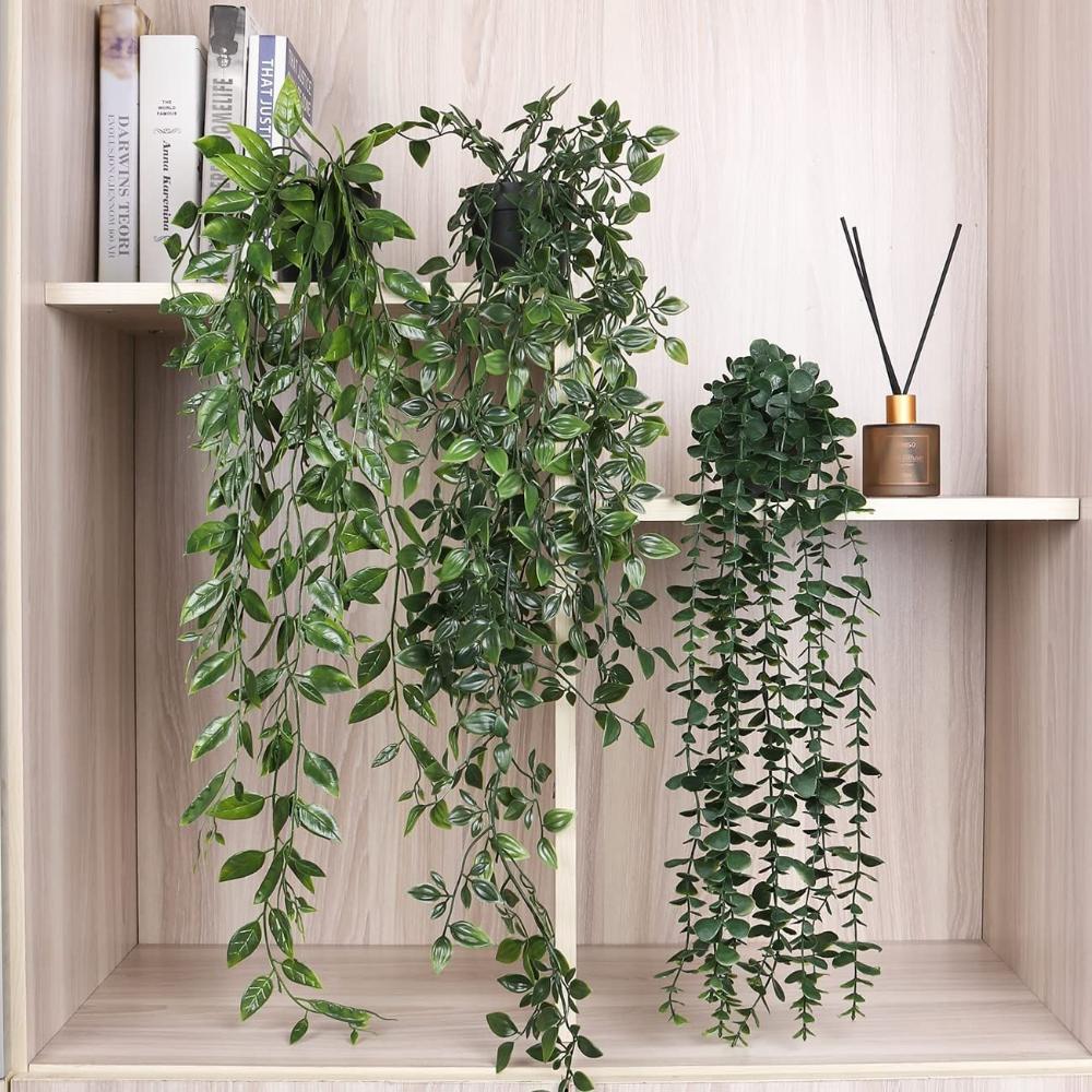 String Of Pearls Plant - Искусственные подвесные растения с горшком, искусственные